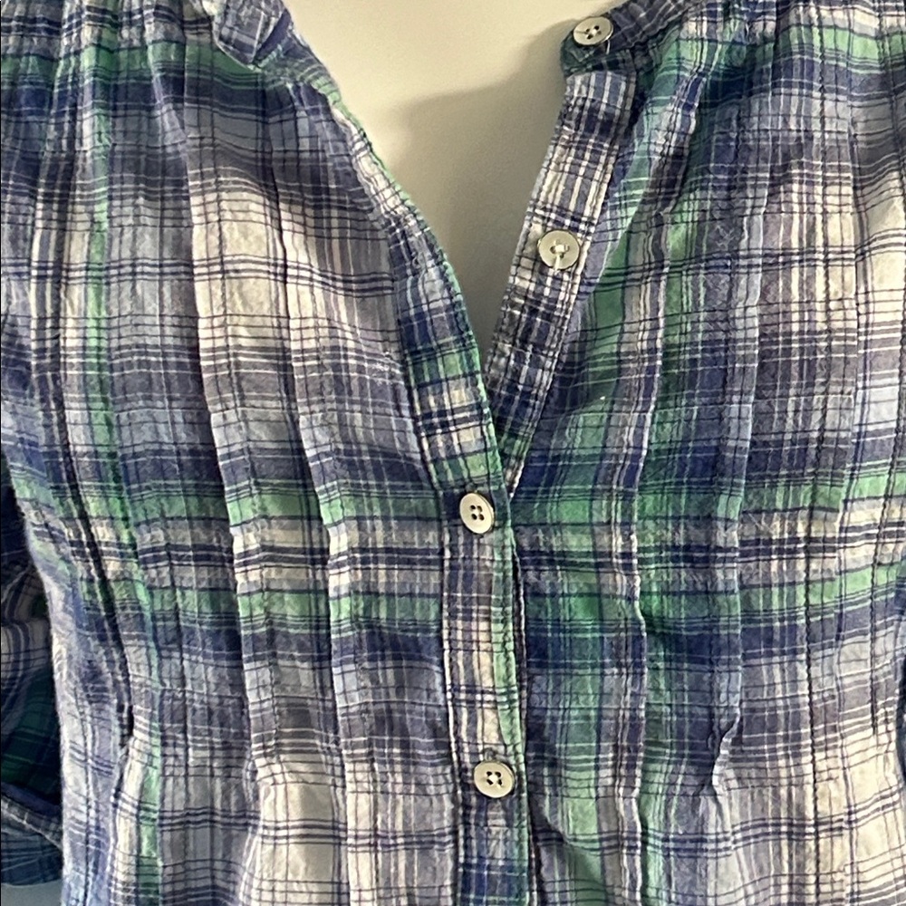 C&C California Plaid Henley Top - Picture 4 of 12